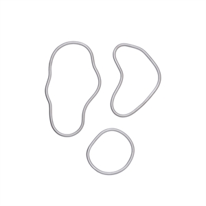 Ensemble de 3 sous-verres en Aluminium Ferm Living Pond