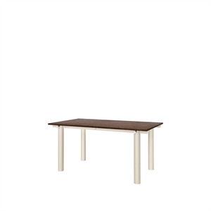 Table de salle à manger Ferm Living Atura 160x90 cm, coloris Cachemire clair/Chêne teinté foncé