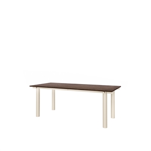 Table de salle à manger Ferm Living Atura 200x90 cm, coloris Cachemire clair/Chêne teinté foncé