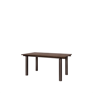 Table de salle à manger Ferm Living Atura 160x90 cm, chêne teinté foncé/chocolat noir