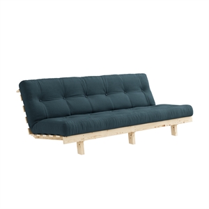 Canapé-lit Karup Lean 130x190 Brut/757 Bleu Pétrole