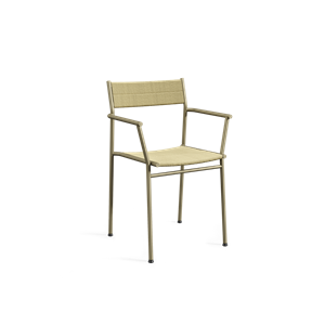 Chaise de Salle à Manger Northern Weave avec Accoudoirs, Gris Beige/naturel