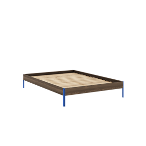 Cadre de Lit Karup Design Core 140x200 Brun caroube/Bleu Vif