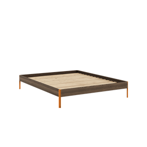 Cadre de Lit Karup Design Core 160x200 Brun Caroube/ Orange Solaire