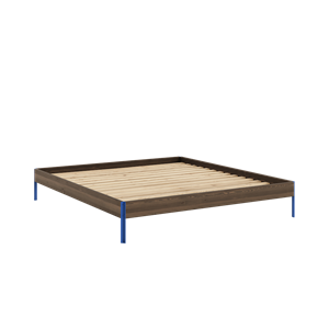 Cadre de Lit Karup Design Core 180x200 Brun caroube/Bleu Vif