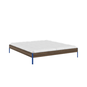 Cadre de Lit Karup Core 180x200 Brun caroube/Bleu Vif