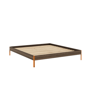 Cadre de Lit Karup Design Core 180x200 Brun Caroube/ Orange Solaire