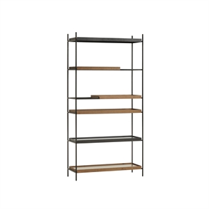 Étagère Haute Woud Tray Configuration 20, Noir/ Noyer