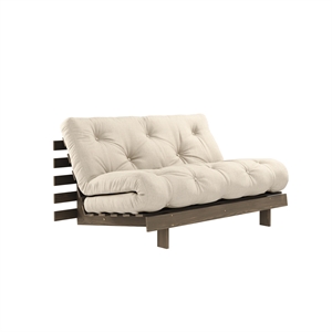 Canapé-lit Karup Roots 140x200 Caroube Brun/914 Lin