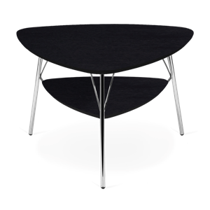VERMUND VL1312 Table Basse Chêne Noir/Structure Chrome
