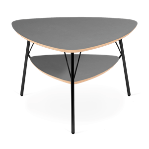 VERMUND VL1312 Table Basse Linoléum gris/Structure Noir