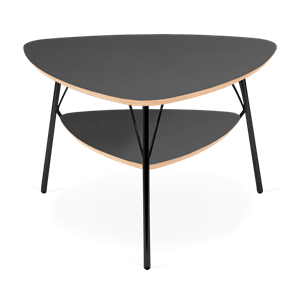 VERMUND VL1312 Table Basse Linoléum Gris/Structure Noir