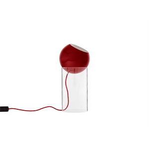 Lampadaire &Tradition Topan VP14 Lampadaire Topan VP14 Acrylique Transparent /Rouge vermillon
