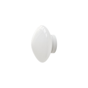 Applique/ Plafonnier &Tradition Mist AP22 Ø25 Blanc/Verre Opale