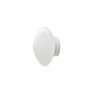 Applique/ Plafonnier &Tradition Mist AP22 Ø25 Blanc/Verre Opale