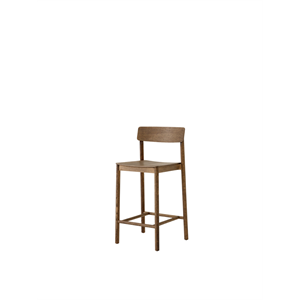 Chaise de comptoir &Tradition Betty TK13 en chêne fumé