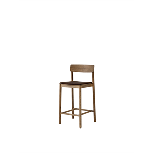 Chaise de comptoir &Tradition Betty TK14 Chêne fumé/Sisu 