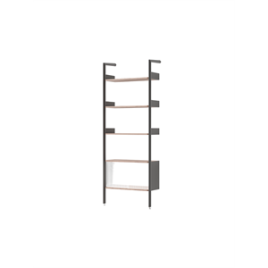 &Tradition Rombe Full Bay IF3 Armoire Étagère Noyer Laqué