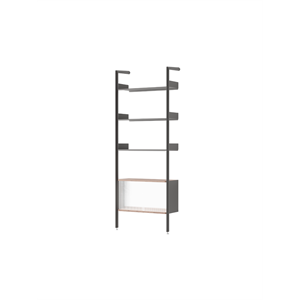 &Tradition Rombe Full Bay IF3 Armoire Étagère Laquée Noyer/Anthracite