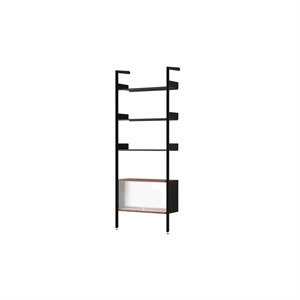 &Tradition Rombe Full Bay IF3 Armoire Étagère Laquée Noyer/Anthracite