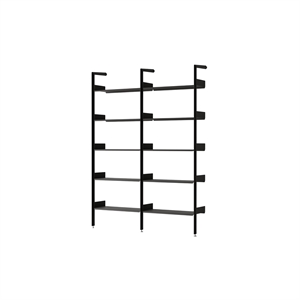 Étagères &Tradition Rombe IF1 et IF4 Configuration A Noyer laqué/Anthracite