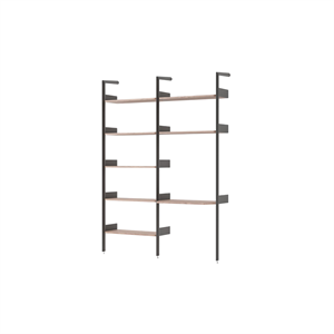 &Tradition Rhomb IF1 &IF5 Étagère Configuration B Noyer Laqué