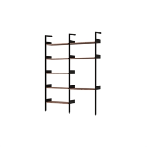 &Tradition Rhomb IF1 &IF5 Étagère Configuration B Noyer Laqué