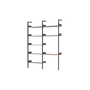 &Tradition Rombe IF1 et IF5 Configuration B Noyer laqué/Anthracite