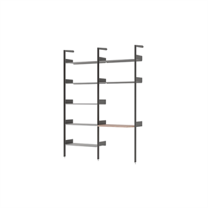 &Tradition Rombe IF1 et IF5 Configuration B Noyer laqué/Anthracite