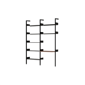 &Tradition Rombe IF1 et IF5 Configuration B Noyer laqué/Anthracite