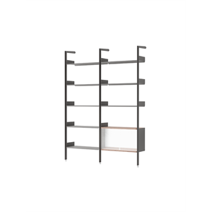 &Tradition Rombe IF1 et IF6 Configuration C Noyer laqué/Anthracite