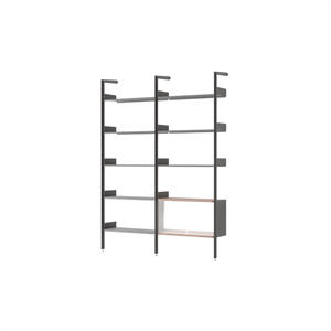 &Tradition Rombe IF1 et IF6 Configuration C Noyer laqué/Anthracite