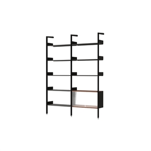 &Tradition Rombe IF1 et IF6 Configuration C Noyer laqué/Anthracite