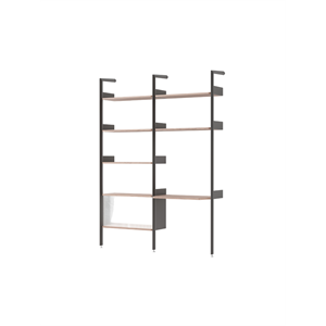 Étagère &Tradition Rhomb IF2 &IF6 Configuration D Noyer laqué