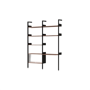 Étagère &Tradition Rhomb IF2 &IF6 Configuration D Noyer Laqué