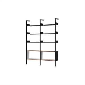 &Tradition Rombe IF3 et IF6 Configuration E Noyer laqué/Anthracite