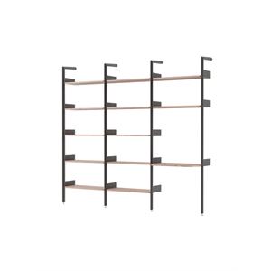&Tradition Rhomb IF1 &IF4 & IF5 Configuration d'étagères G Noyer laqué