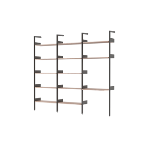 &Tradition Rhomb IF1 &IF4 & IF5 Configuration D'étagères G Noyer Laqué