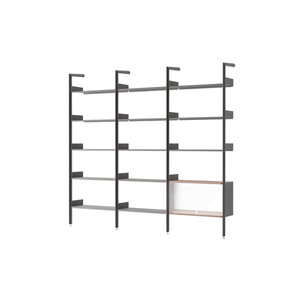 &Tradition Rombe IF1 &IF4 & IF6 Configuration d'étagères H Noyer laqué/Anthracite