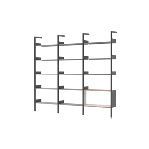 &Tradition Rombe IF1 &IF4 & IF6 Configuration D'étagères H Noyer laqué/Anthracite