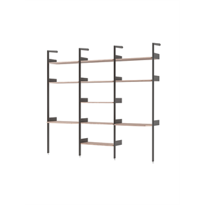 &Tradition Rhomb IF2 &IF4 & IF5 Configuration d'étagères en Noyer laqué