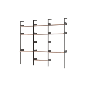 &Tradition Rhomb IF2 &IF4 & IF5 Configuration D'étagères en Noyer Laqué