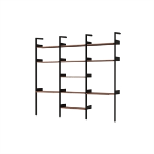 &Tradition Rhomb IF2 &IF4 & IF5 Configuration D'étagères en Noyer Laqué