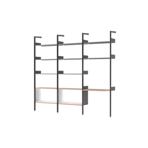 &Tradition Rhomb IF3 &IF5 & IF6 Configuration d'étagères J Noyer laqué/Anthracite
