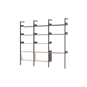 &Tradition Rhomb IF3 &IF5 & IF6 Configuration D'étagères J Noyer laqué/Anthracite