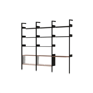 &Tradition Rhomb IF3 &IF5 & IF6 Configuration D'étagères J Noyer laqué/Anthracite
