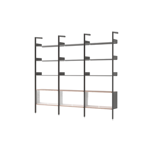 &Tradition Rombe IF3 &IF6 & IF6 Étagère Configuration K Noyer laqué/Anthracite