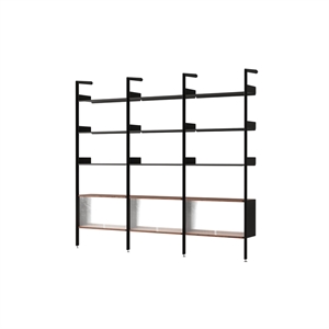 &Tradition Rombe IF3 &IF6 & IF6 Étagère Configuration K Noyer laqué/Anthracite