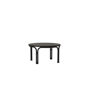 Table basse d'extérieur &Tradition Thorvald SC108 Ø70 Noir chaud