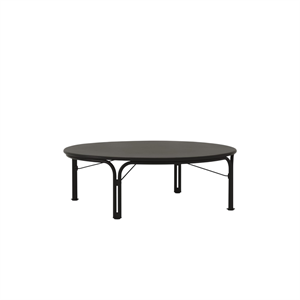 Table basse d'extérieur &Tradition Thorvald SC109 Ø109 Noir chaud